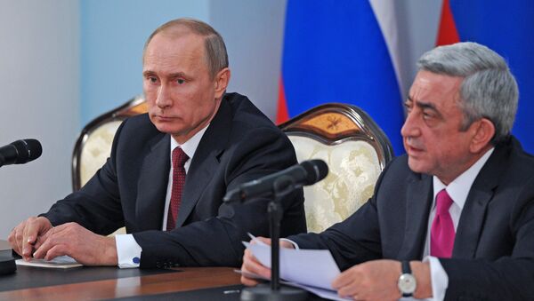 Путин и Саргсян - Sputnik Армения
