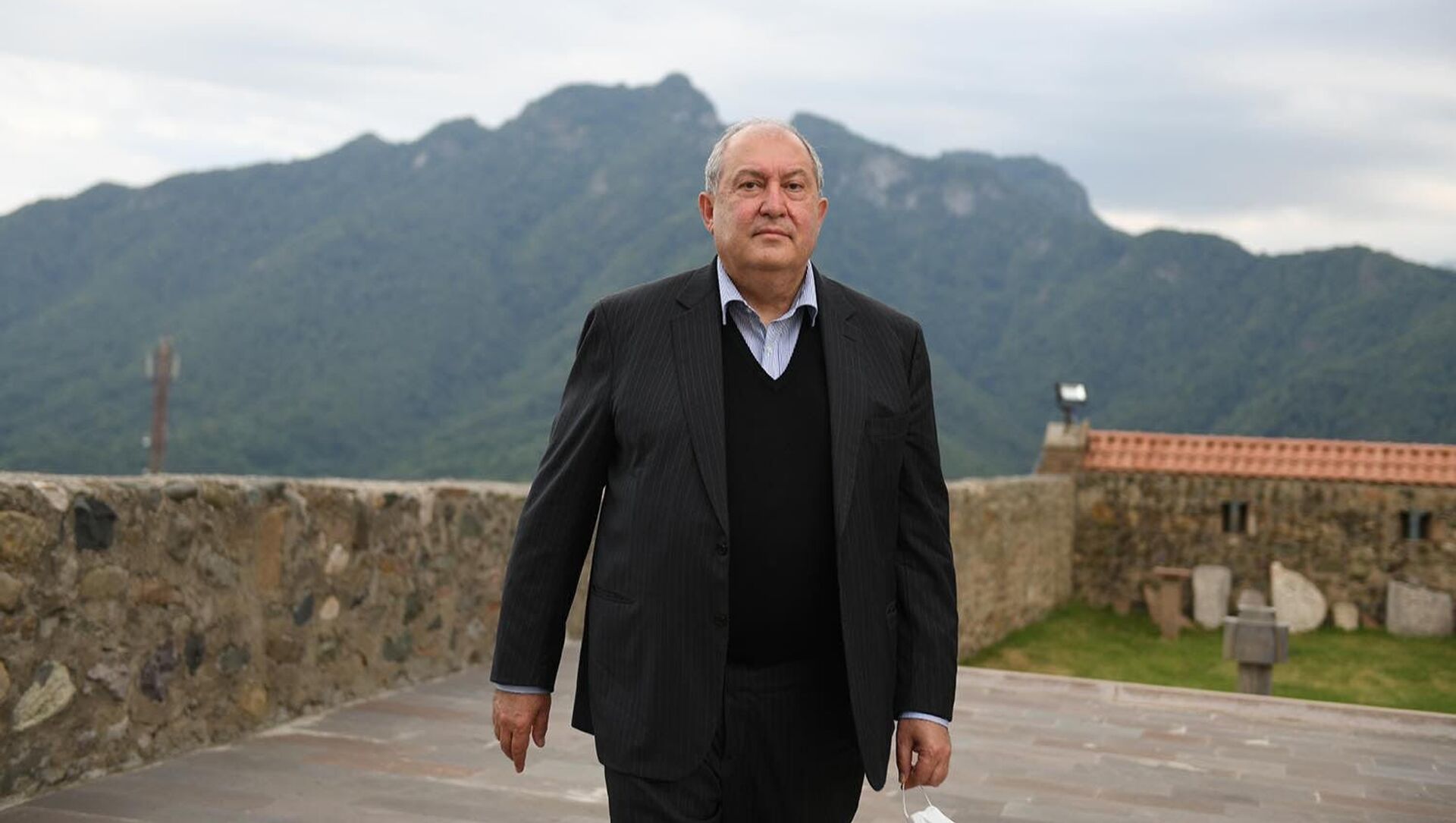 Президент Армен Саркисян посетил монастырский комплекс Гандзасар (10 июля 2020). Карабах - Sputnik Արմենիա, 1920, 11.09.2021