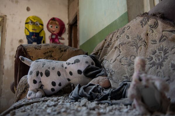 Детская комната в разрушенном после обстрелов доме (18 июля 2020). Тавуш - Sputnik Армения