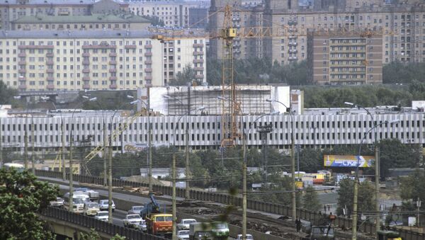 Строительство здания АСУ Олимпиада-80 с техническим центром управления - Sputnik Армения