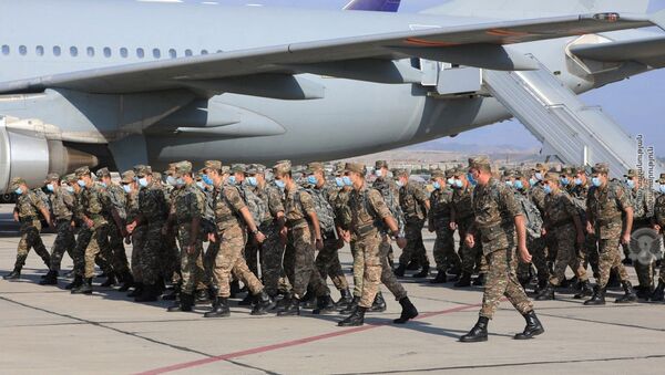 В Афганистан вылетела очередная миротворческая бригада Вооруженных сил РА (15 августа 2020). - Sputnik Արմենիա