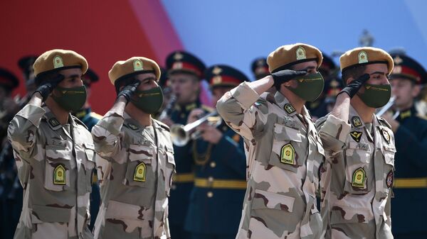 Военнослужащие вооруженных сил Ирана на открытии Международного военно-технического форума Армия-2020 в военно-патриотическом парке Патриот - Sputnik Армения
