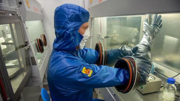 Лаборатория войск радиационной, химической и биологической защиты РФ, действующая в Армении (28 августа 2020). Еревaн - Sputnik Армения
