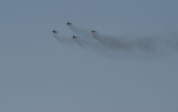 Авиашоу на российской военной базе аэродрома Эребуни (28 августа 2020). Еревaн Авиашоу на российской военной базе аэродрома Эребуни (28 августа 2020). Еревaн - Sputnik Армения