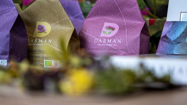 Упаковки травяного чая компании Darman - Sputnik Армения