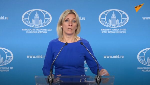 Официальный представитель МИД РФ Мария Захарова во время еженедельного брифинга (23 сентября 2020). Москвa - Sputnik Արմենիա
