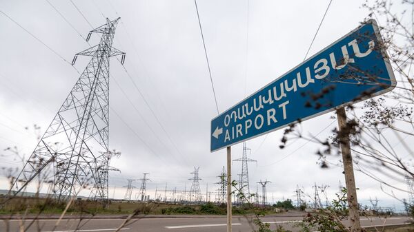 Вывеска аэропорта Гориса - Sputnik Армения