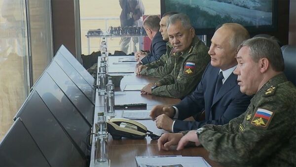 Путин наблюдает за ходом стратегических учений «Кавказ-2020» - Sputnik Արմենիա