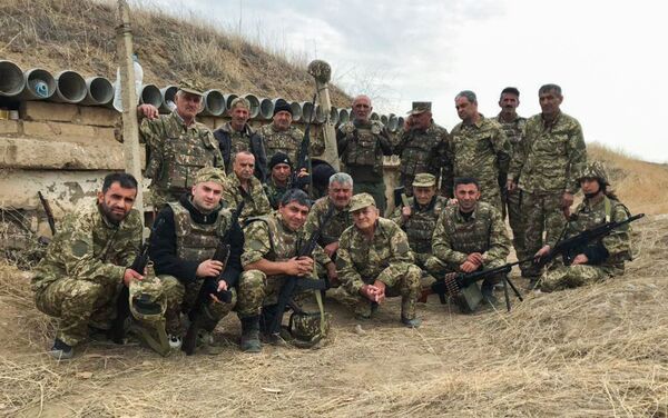 Ветераны прошлых карабахских войн на передовой (29 сентября 2020). Карабах - Sputnik Армения
