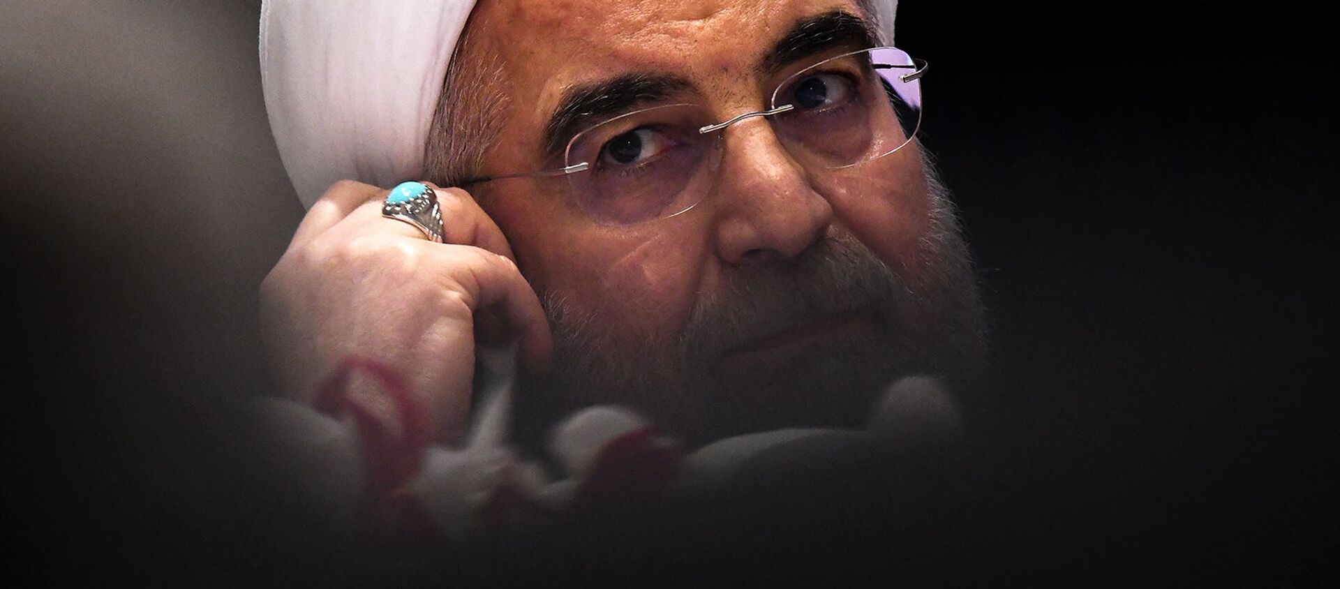Президент Ирана Хасан Роухани на пресс-конференции в преддверии 72-й сессии Генеральной Ассамблеи ООН (20 сентября 2017). Нью-Йорк - Sputnik Армения, 1920, 20.05.2021