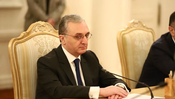 Министр иностранных дел Армении Зограб Мнацаканян (12 октября 2020). Москва - Sputnik Армения