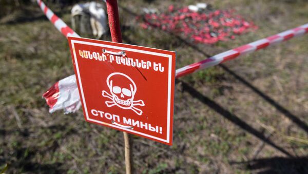 Работы по обезвреживанию снарядов (12 октября 2020). Степанакерт - Sputnik Армения