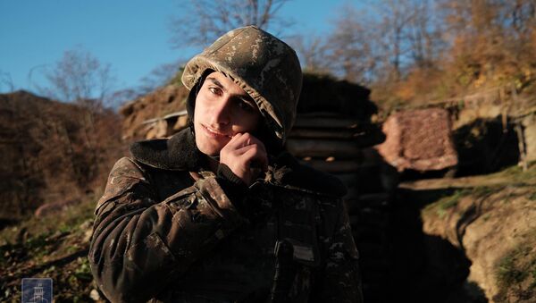 Военнослужащий Армии Обороны Карабаха - Sputnik Армения