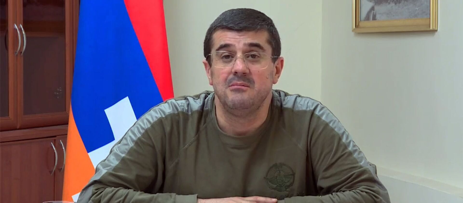 Президент Карабаха Араик Арутюнян в прямом эфире обратился к гражданам Карабаха (11 ноября 2020). Карабах - Sputnik Արմենիա, 1920, 07.02.2021