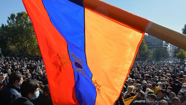 Ситуация на площади Свободы (11 ноября 2020). Еревaн - Sputnik Армения
