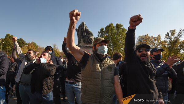 Ситуация на площади Свободы (11 ноября 2020). Еревaн - Sputnik Армения