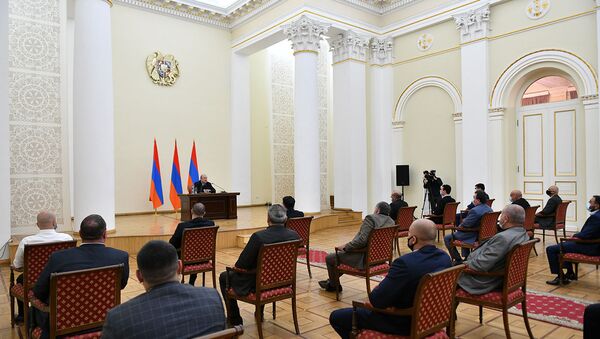 Президент Армен Саркисян встретился с группой представителей культурной и спортивной сфер, а также неправительственных организаций (13 ноября 2020). Еревaн - Sputnik Армения