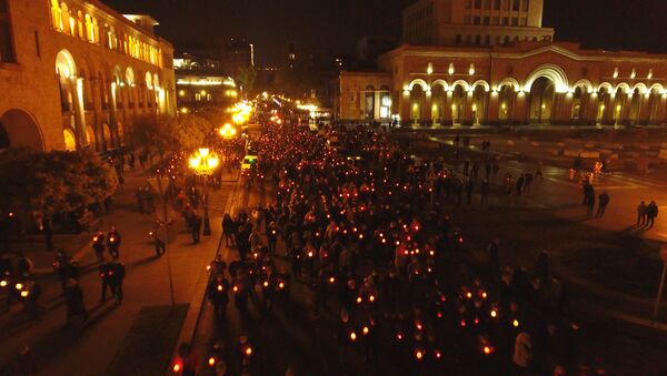Шествие со свечами в память о погибших (14 ноября 2020) - Sputnik Армения