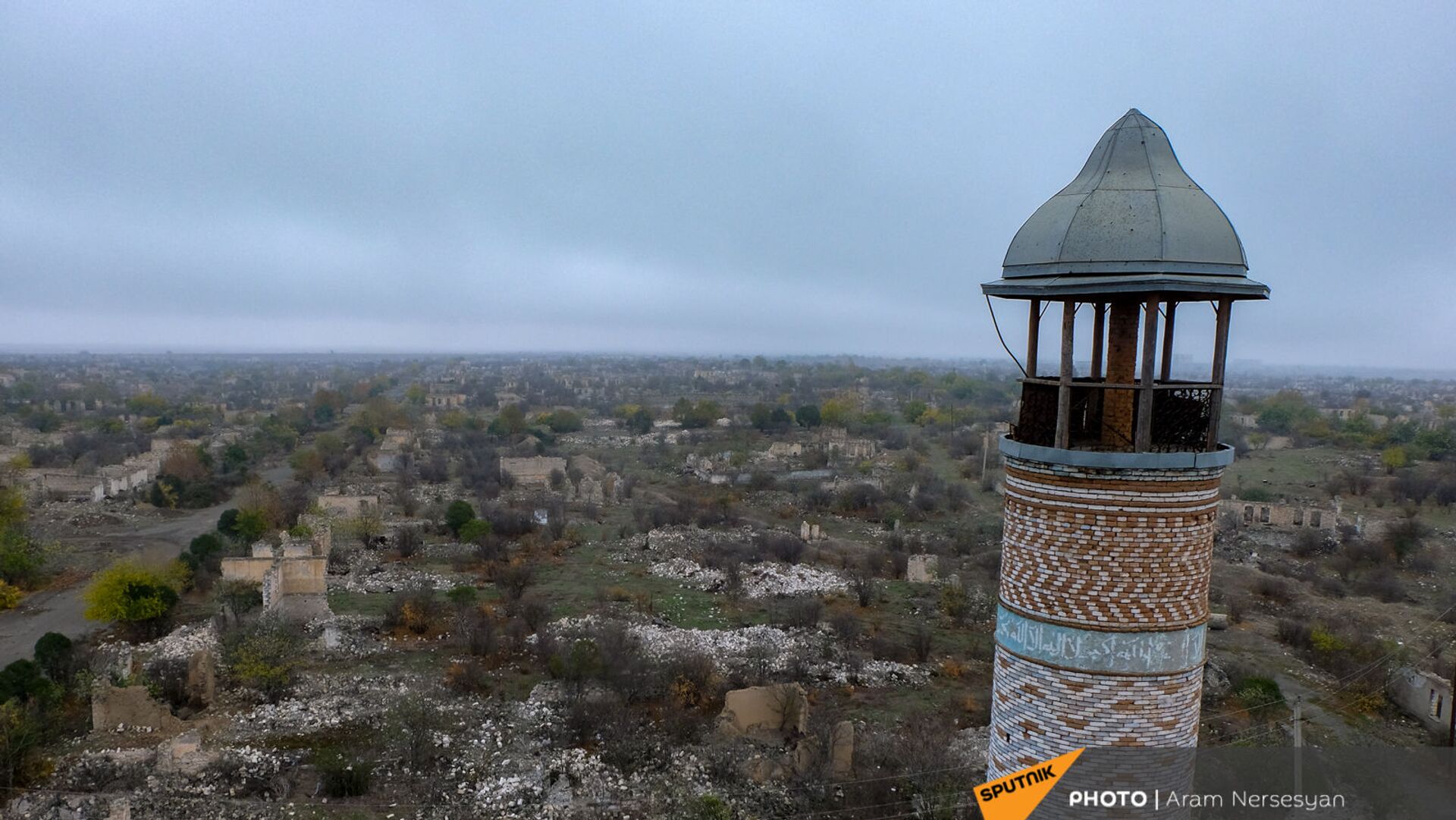 Агдам перед сдачей территорий азербайджанской стороне (19 ноября 2020). Карабах - Sputnik Արմենիա, 1920, 12.06.2021
