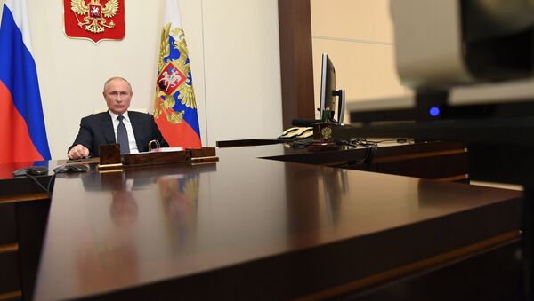 Президент РФ В. Путин провел совещание о российской миротворческой миссии в Нагорном Карабахе - Sputnik Արմենիա