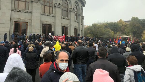 Митинг оппозиции на площади Свободы (21 ноября 2020). Еревaн - Sputnik Армения