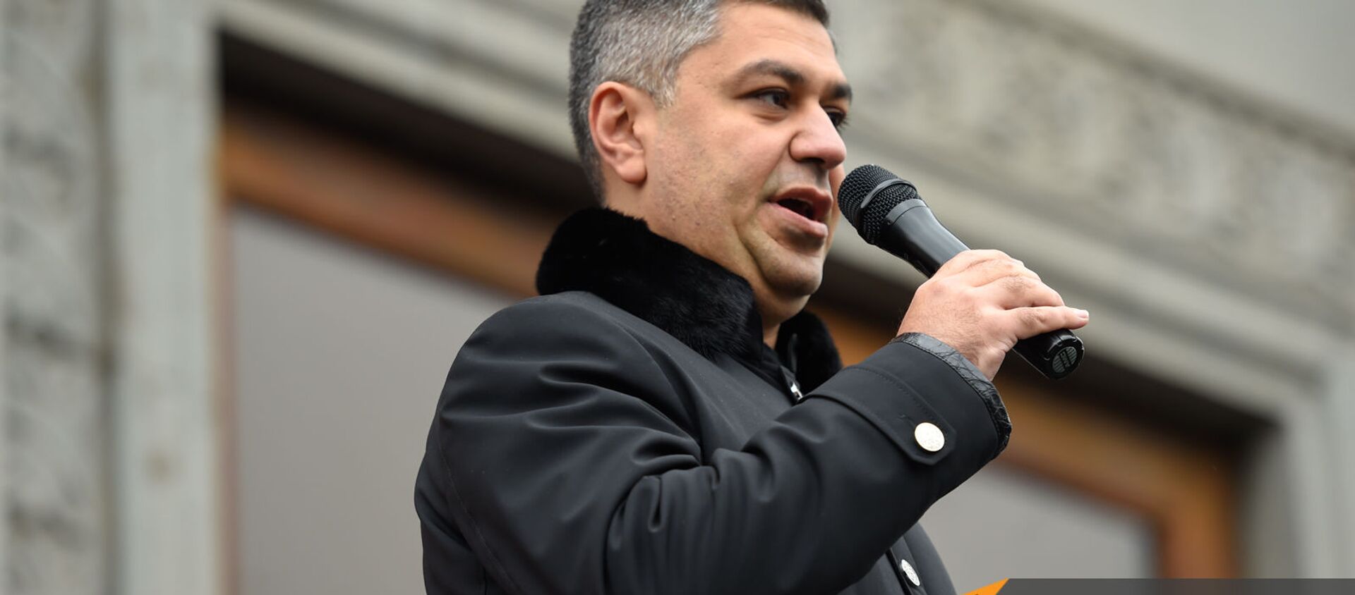 Руководитель партии Отечество Артур Ванецян выступает на митинге оппозиции на площади Свободы (21 ноября 2020). Еревaн - Sputnik Армения, 1920, 09.12.2020