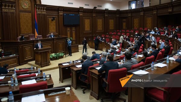 Внеочередное заседание Парламента Армении (26 ноября 2020). Еревaн - Sputnik Армения