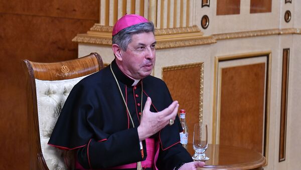 Президент Армен Саркисян принял архиепископа Хосе Авеллино Бетанкура (9 декабря 2020). Еревaн - Sputnik Армения