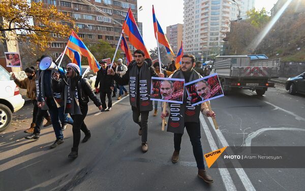 Шествие оппозиции по центральным улицам столицы (11 декабря 2020). Еревaн - Sputnik Армения