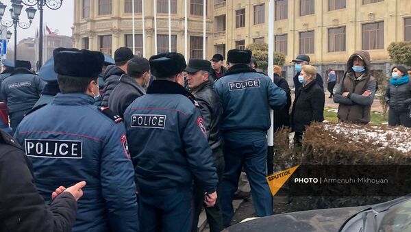 Акция протеста с требованием отставки правительства Армении во главе с премьер-министром (14 декабря 2020). Гюмри - Sputnik Армения