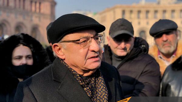 Вазген Манукян на акции протеста (28 декабря 2020). Еревaн - Sputnik Արմենիա