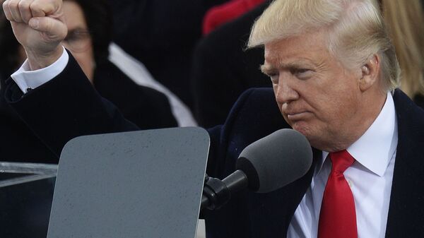 Президент США Дональд Трамп на церемонии инаугурации в Вашингтоне - Sputnik Армения