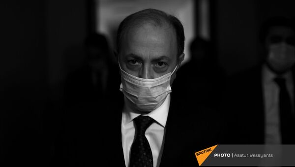  Глава МИД Армении Ара Айвазян перед началом заседания Комиссии парламента по внешним связям (14 января 2021). Еревaн - Sputnik Արմենիա