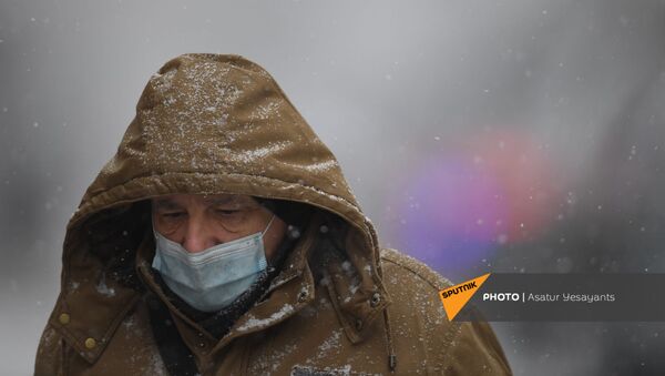 Снегопад в столице (19 января 2021). Еревaн - Sputnik Արմենիա