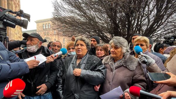 Ситуация у здания Правительства на площади Республики во время акции протеста (29 января 2021). Еревaн - Sputnik Армения