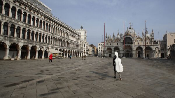 Пустая площадь Санкт-Марко в Венеции - Sputnik Արմենիա
