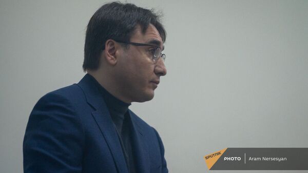 Бывший вице-премьер Армен Геворкян в зале Шенгавитского суда (2 февраля 2021). Еревaн - Sputnik Армения