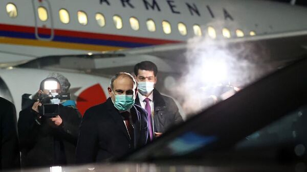Премьер-министр Никол Пашинян во время рабочего визита в Алматы (4 февраля 2021). Казахстан - Sputnik Армения