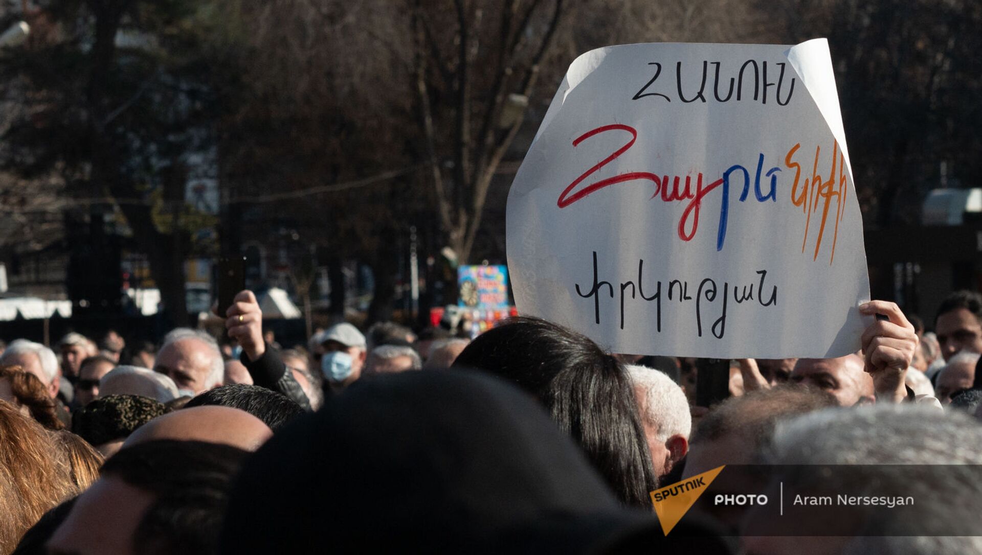 Митинг оппозиции (12 февраля 2021). Еревaн - Sputnik Армения, 1920, 12.02.2021