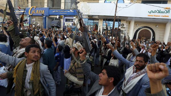 Акция протеста против военной операции коалиции во главе с Саудовской Аравией в Йемене - Sputnik Армения
