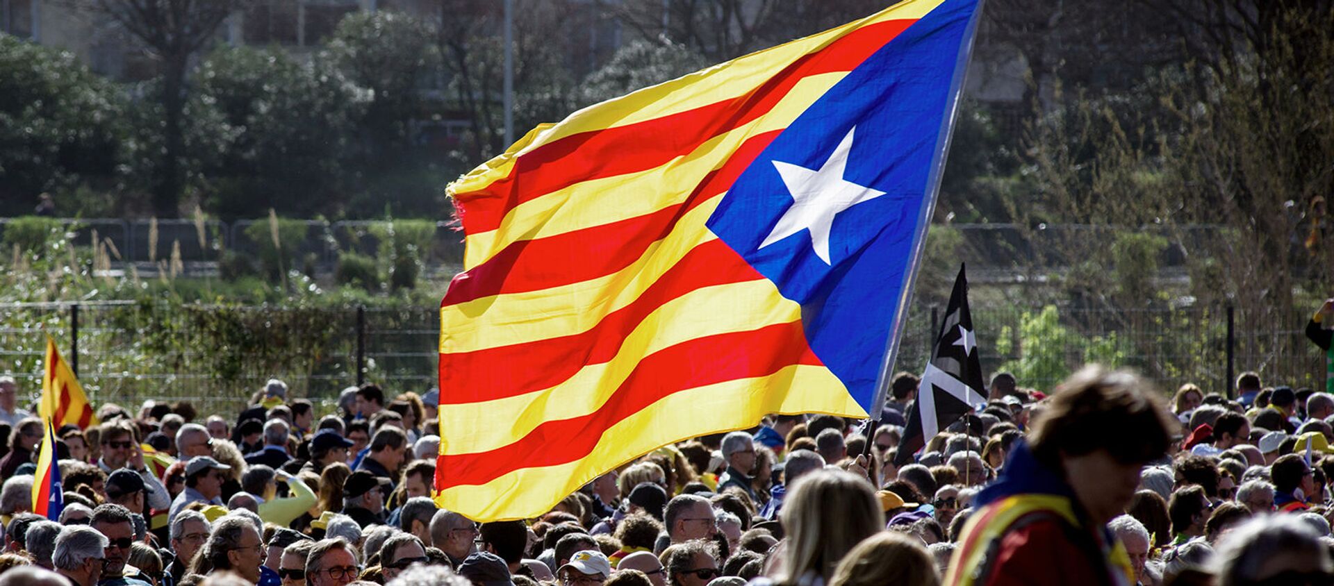 Сторонники независимости Каталонии на митинге во Франции (29 февраля 2020). Перпиньян - Sputnik Արմենիա, 1920, 17.02.2021