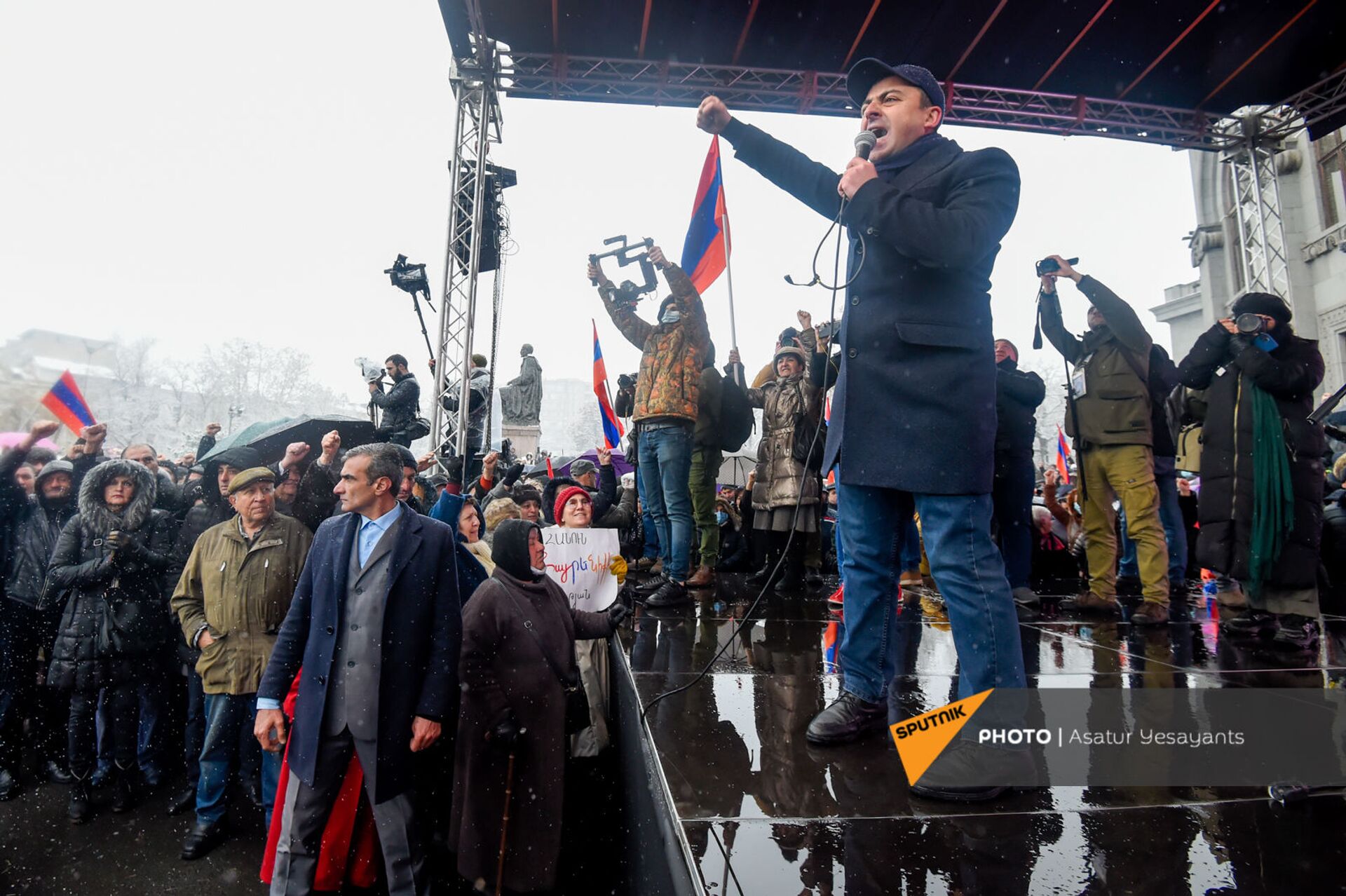 Армянская оппозиция объявила об акциях протеста нон-стоп  - Sputnik Армения, 1920, 20.02.2021