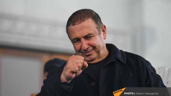 Гагик Царукян на митинге оппозиции (20 февраля 2021). Еревaн - Sputnik Արմենիա