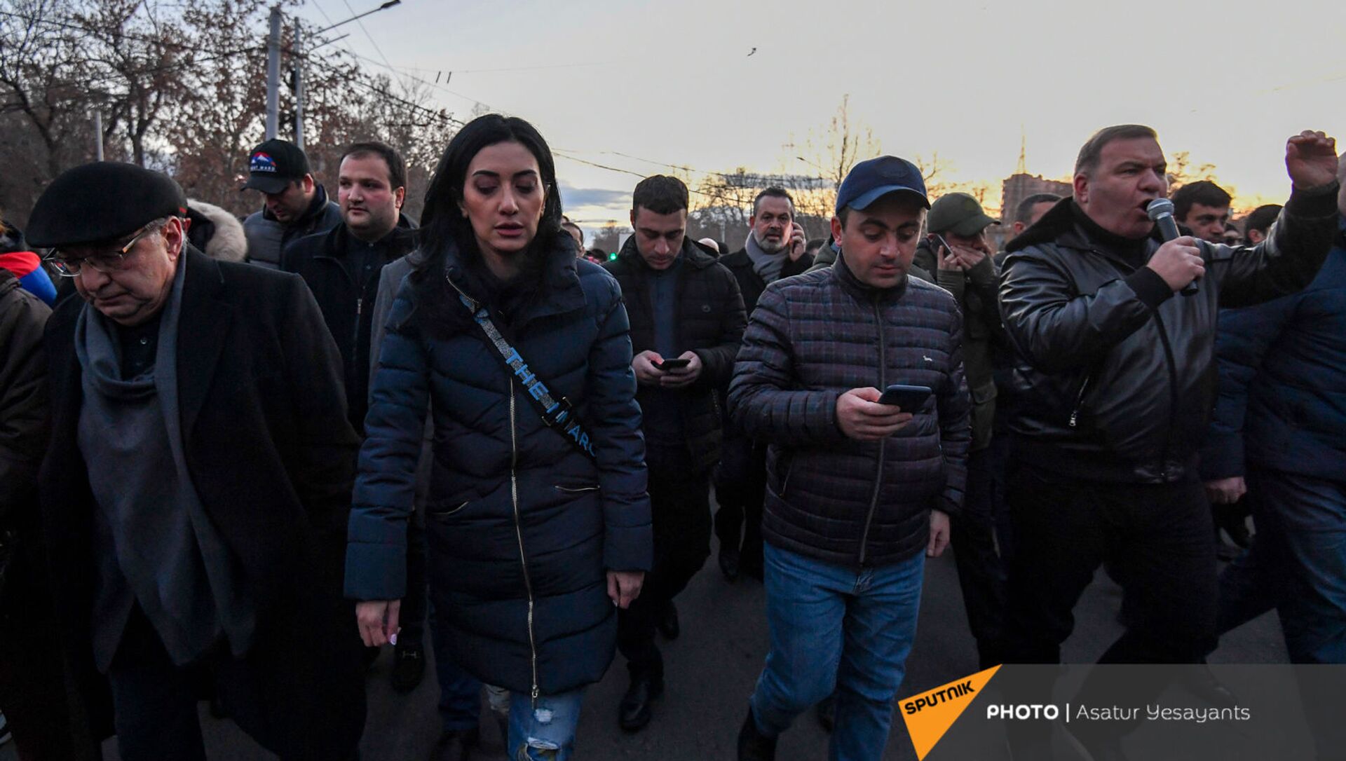 Шествие протеста оппозиции по центральным улицам столицы (23 февраля 2021). Еревaн - Sputnik Արմենիա, 1920, 23.02.2021