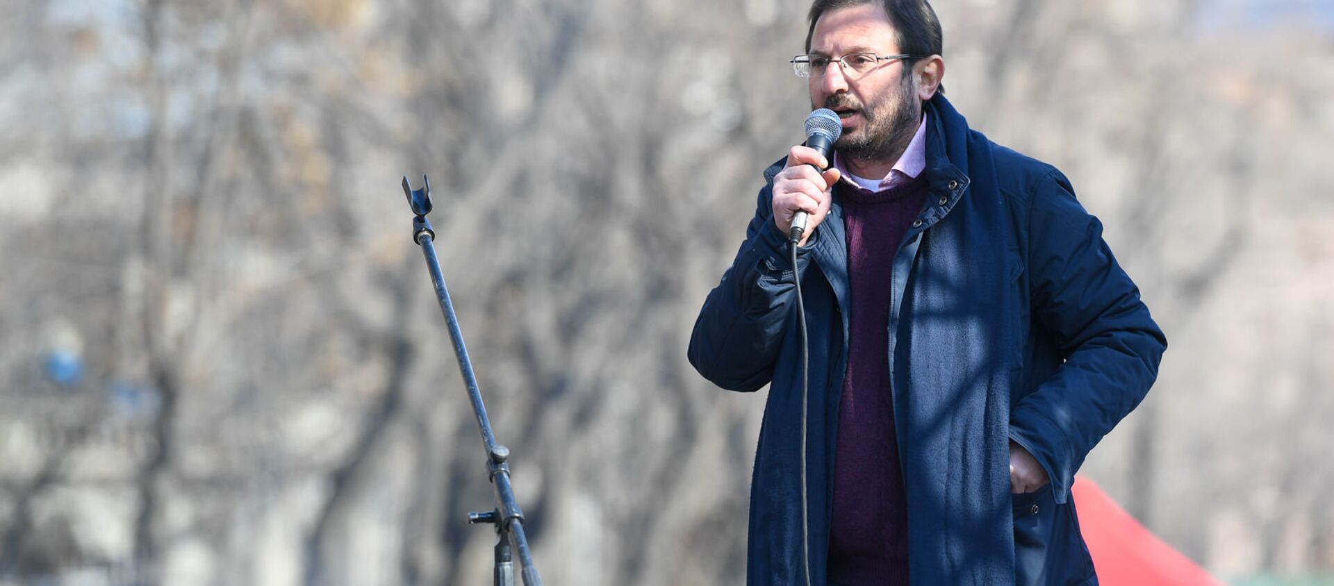 Речь Гегама Манукяна во время митинга оппозиции на проспекте Баграмяна (27 февраля 2021). Еревaн - Sputnik Արմենիա, 1920, 10.03.2021