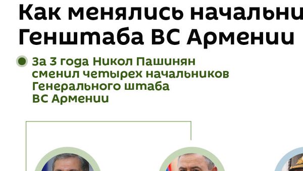 Как менялись начальники Генштаба ВС Армении - Sputnik Армения
