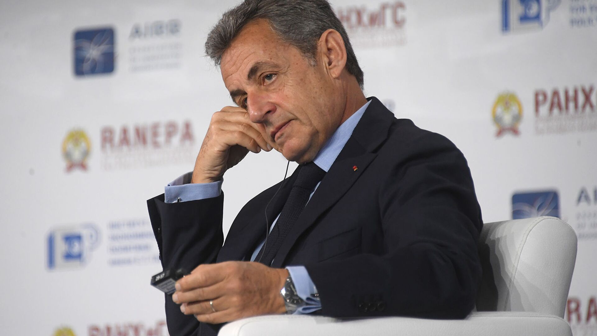 Экс-президент Франции Николя Саркози на XI Гайдаровском форуме (16 января 2020). Москвa - Sputnik Армения, 1920, 13.12.2022