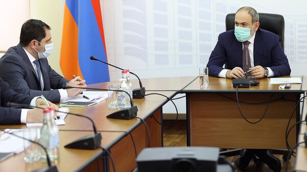 Премьер-министр Никол Пашинян посетил министерство территориального управления и инфраструктур (26 марта 2021). Еревaн - Sputnik Армения