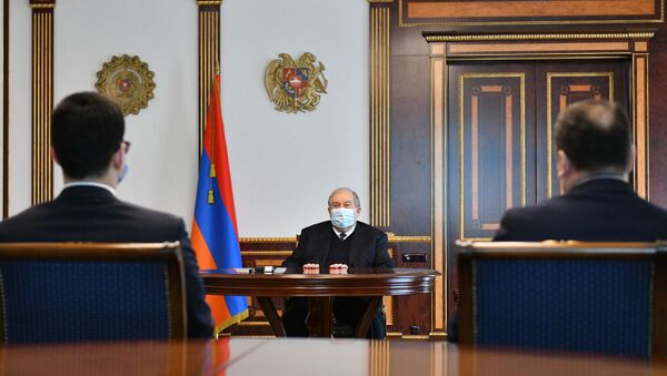 Президент Армен Саркисян принял министра юстиции Рустама Бадасяна (30 марта 2021). Еревaн - Sputnik Армения