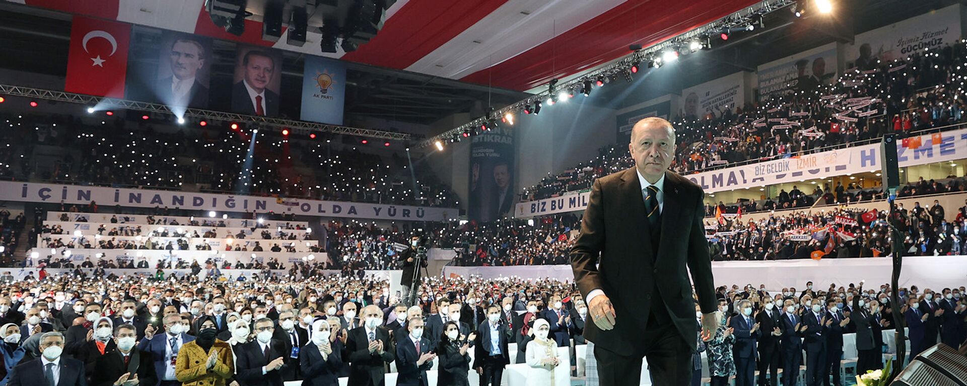 Президент Турции Тайип Эрдоган на Большом съезде своей правящей партии AK (24 марта 2021). Анкара - Sputnik Արմենիա, 1920, 01.04.2021